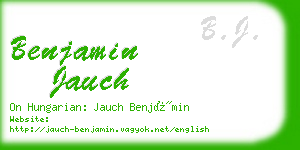benjamin jauch business card